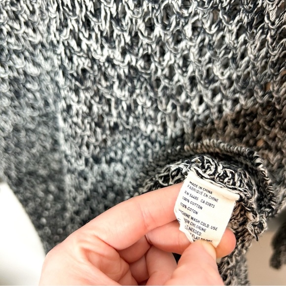 American Eagle Outfitters Open Knit Hooded Swim Cover Up Small S - Picture 6 of 7